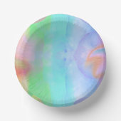 Waterverf Bath Bomb Verjaardagspapier Bord (Voorkant)