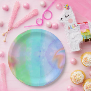 Waterverf Bath Bomb Verjaardagspapier Bord