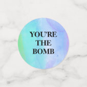 Waterverf Bath Bomb Verjaardagstafel Confetti (Kleine voorkant)