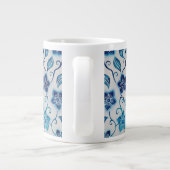 Waterverf Batik Garden met Blue Specialty Mok (Achterkant)
