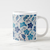 Waterverf Batik Garden met Blue Specialty Mok (Rechts)