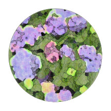 Waterverf Batik Hydrangeas Charcuterie Board