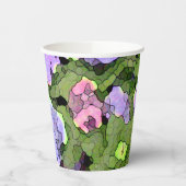 Waterverf Batik Hydrangeas Papieren Bekers (Links)