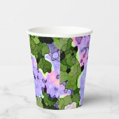 Waterverf Batik Hydrangeas Papieren Bekers (Rechts)