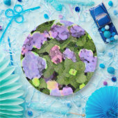 Waterverf Batik Hydrangeas Papieren Bordje (Feest)