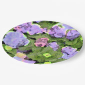 Waterverf Batik Hydrangeas Papieren Bordje (Gekanteld)