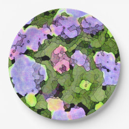 Waterverf Batik Hydrangeas Papieren Bordje