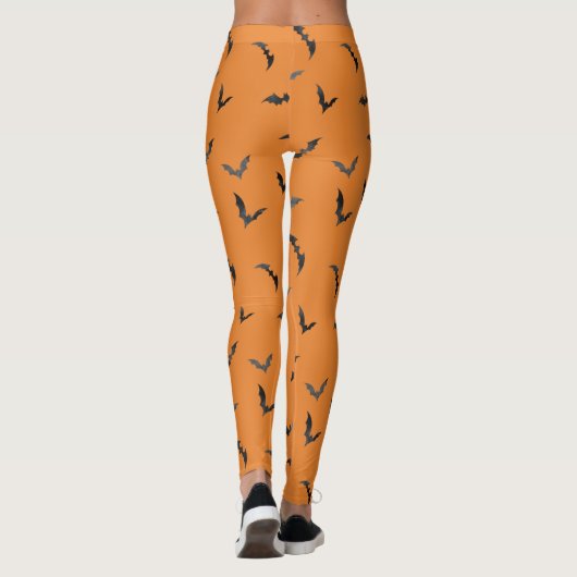 Waterverf Bats Halloween Leggings (Achterkant)