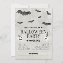 Waterverf Bats Halloween Party