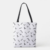 Waterverf Bats Halloween Tote Bag (Achterkant)