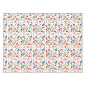 Waterverf Batter Up Honkbal Verjaardag Feesttafel Tafelkleed (Voorkant (Horizontaal))