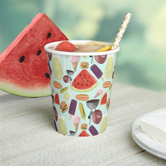 WATERVERF BBQ PAPIEREN BEKERS