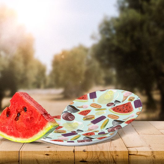 WATERVERF BBQ PAPIEREN BORDJE