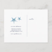 Waterverf Beach Bewegende Aankondiging Briefkaart (Achterkant)