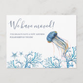 Waterverf Beach Bewegende Aankondiging Briefkaart (Voorkant)