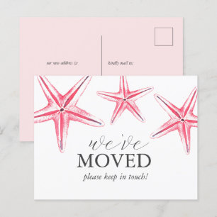 Waterverf Beach Bewegende Aankondiging Briefkaarte Briefkaart