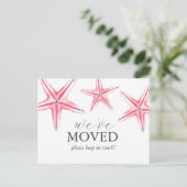 Waterverf Beach Bewegende Aankondiging Briefkaarte Briefkaart (Staand voorkant)