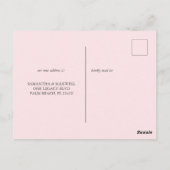 Waterverf Beach Bewegende Aankondiging Briefkaarte Briefkaart (Achterkant)