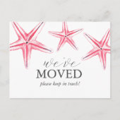 Waterverf Beach Bewegende Aankondiging Briefkaarte Briefkaart (Voorkant)