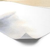 Waterverf Beach Bird Scene Poster (Hoek)