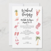 Waterverf Beach Birthday Weekend route Kaart (Voorkant)