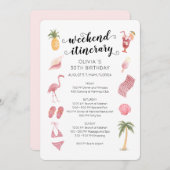 Waterverf Beach Birthday Weekend route Kaart (Voorkant / Achterkant)