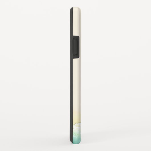 Waterverf Beach Botanische Teenslippers Case-Mate iPhone Case (Achterkant/rechts)