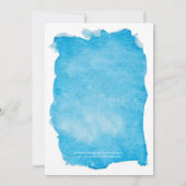 Waterverf Beach Bridal Shower Invitation Kaart (Achterkant)