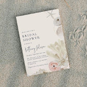 Waterverf Beach Bruids Douche Uitnodiging