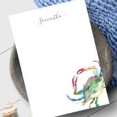 Waterverf Beach Crab Personal Note Kaart