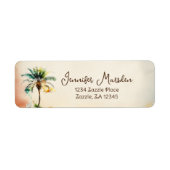 Waterverf Beach Etiket (Voorkant)