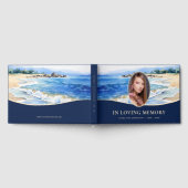 Waterverf Beach Foto begrafenis Memorial Gastenboek (Volledig)