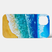 Waterverf Beach iPhone/iPad case (Achterkant (horizontaal))