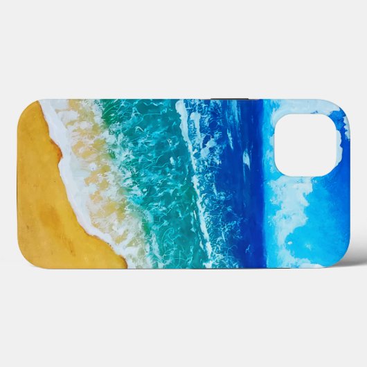 Waterverf Beach iPhone/iPad case (Achterkant (horizontaal))