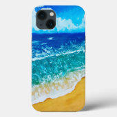 Waterverf Beach iPhone/iPad case (Achterkant)