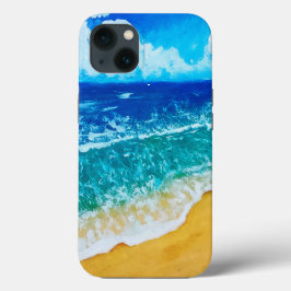 Waterverf Beach iPhone/iPad case