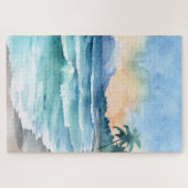 Waterverf Beach Jigsaw Puzzel (Horizontaal)