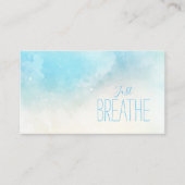Waterverf Beach Just Breathe Yoga and Wellness Visitekaartje (Voorkant)