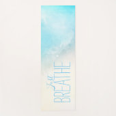 Waterverf Beach Just Breathe Yogamat (Voorkant)