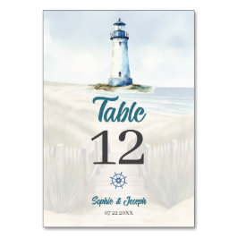 Waterverf Beach, Kust New England bruiloft Kaart