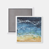 Waterverf Beach Magnet (Voorkant / Achterkant)