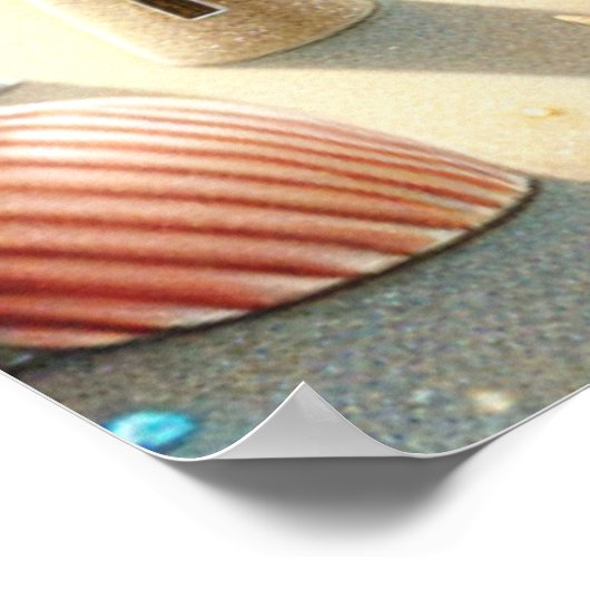 Waterverf Beach Nursery Poster (Hoek)