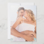 Waterverf Beach Ocean bruiloft uitnodiging (Achterkant)