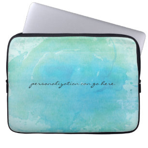 Waterverf Beach Ocean Zee Water Laptop Hoesje Bag Laptop Sleeve
