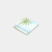 Waterverf Beach Palm Tree Post it Pad Post-it® Notes (Schuin)