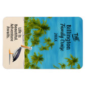 Waterverf Beach Pelican Ocean Cruise Cabin Deur Magneet (Horizontaal)