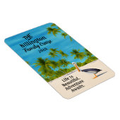 Waterverf Beach Pelican Ocean Cruise Cabin Deur Magneet (Rechterzijde)