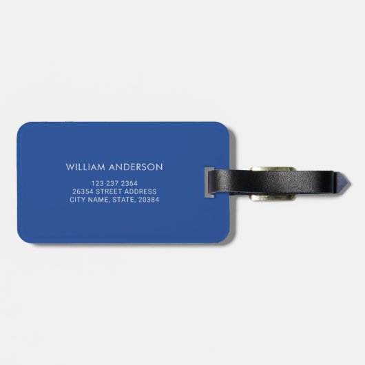 Waterverf Beach Personalized Name Bagagelabel (Achterkant horizontaal)