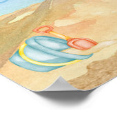 Waterverf Beach Poster (Hoek)