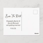 Waterverf Beach Save the Date Briefkaart (Achterkant)